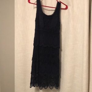 Crotchet detailed dress